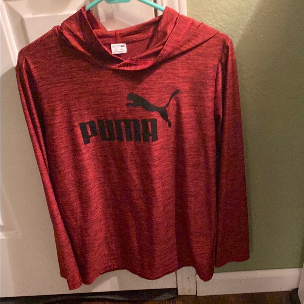 Puma Red Long Sleeve Hoodie